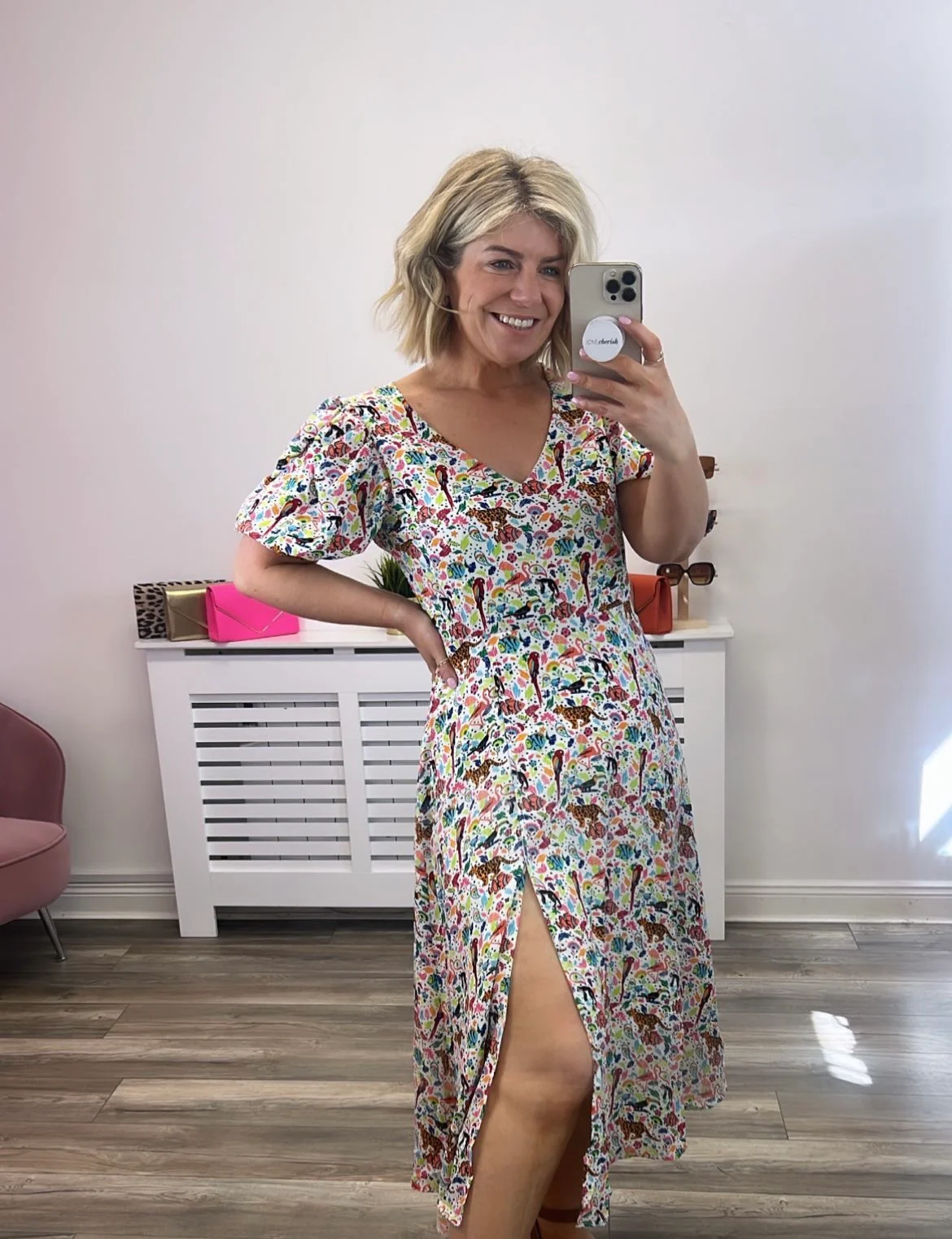 RIGOBERTA DRESS (WHITE/MULTI) - Image 2