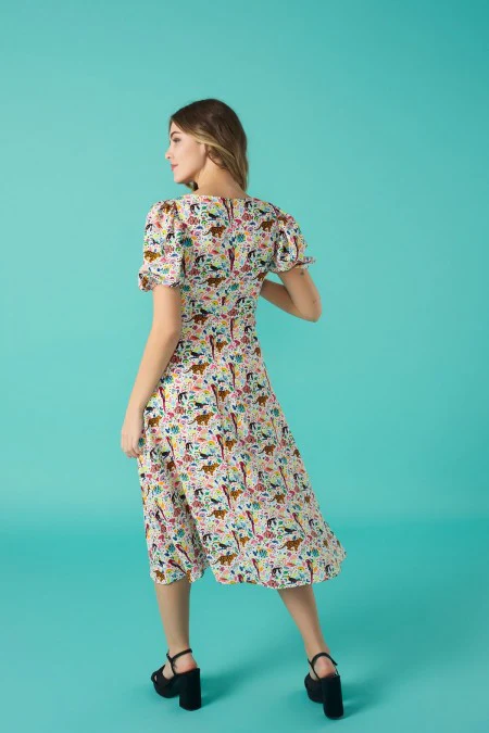 RIGOBERTA DRESS (WHITE/MULTI) - Image 3