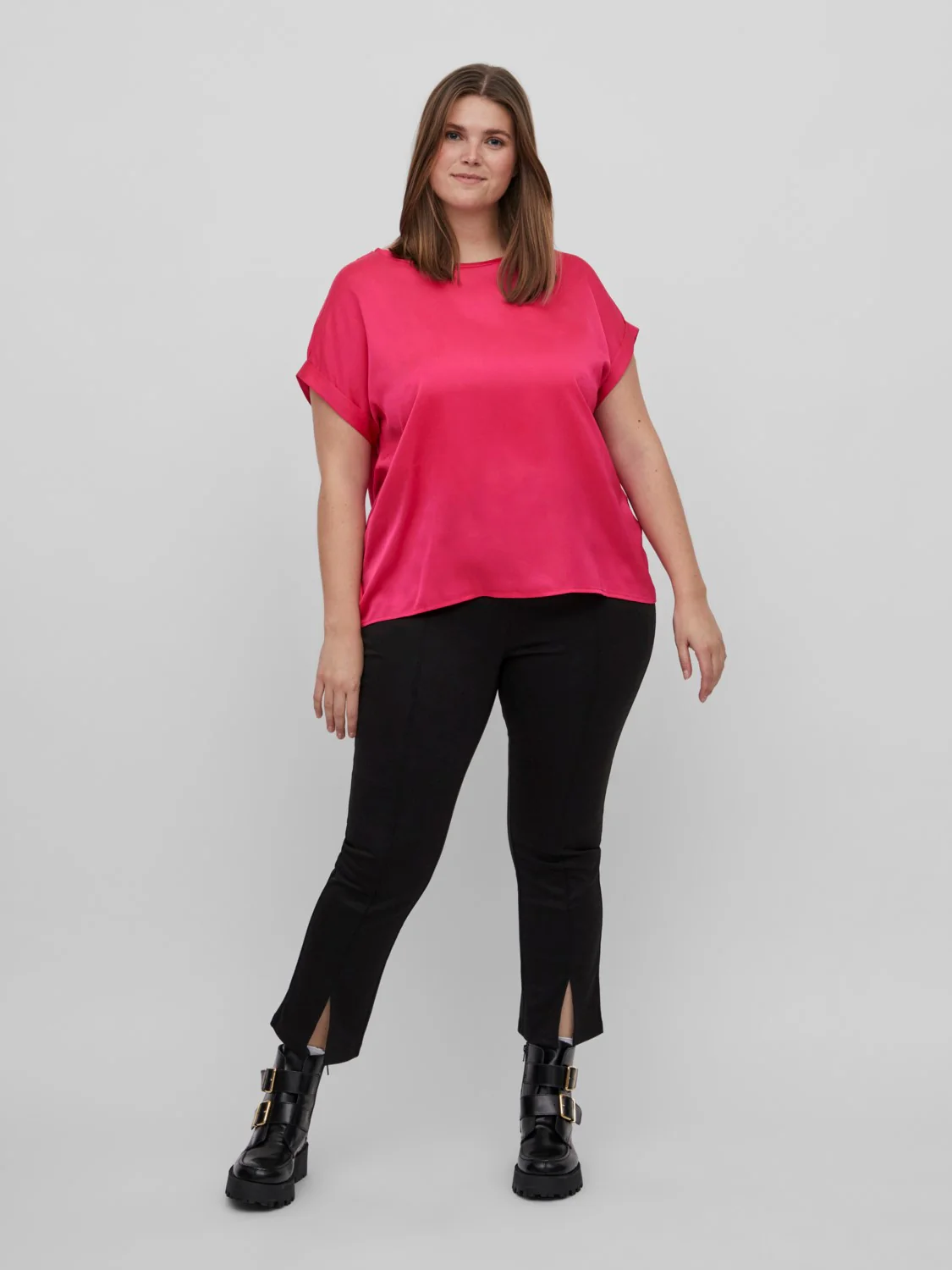 Riley Satin Top (Pink Yarrow) - Image 2