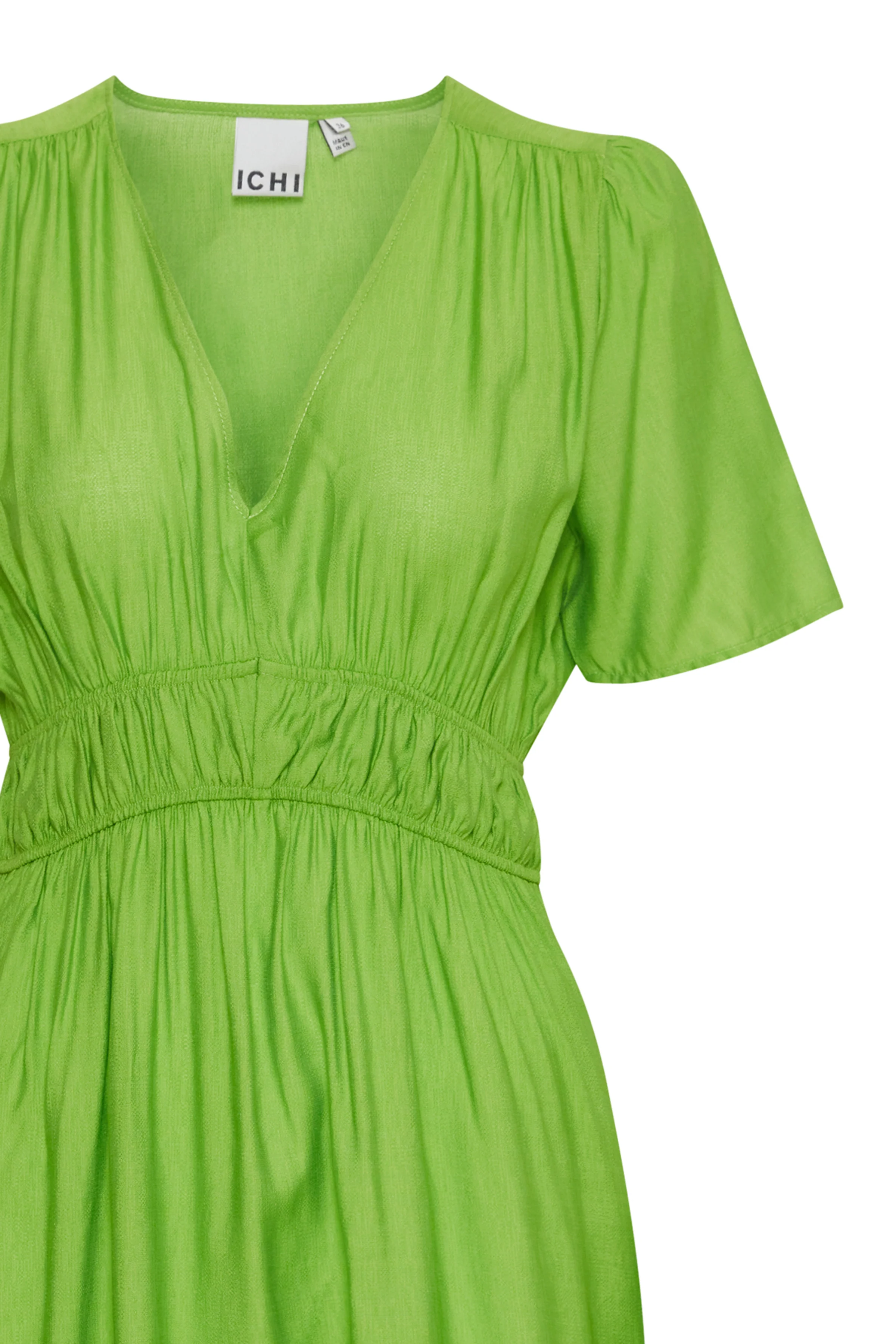 Rilla V-Neck Dress (Greenery) - Image 8