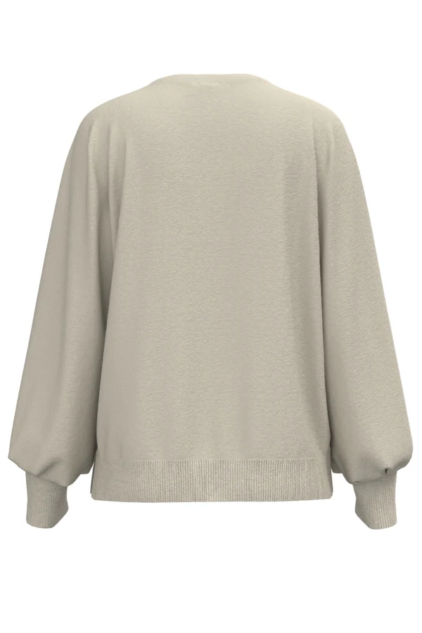 Ronnie Knitted V-Neck Jumper (Sanshell) - Image 2