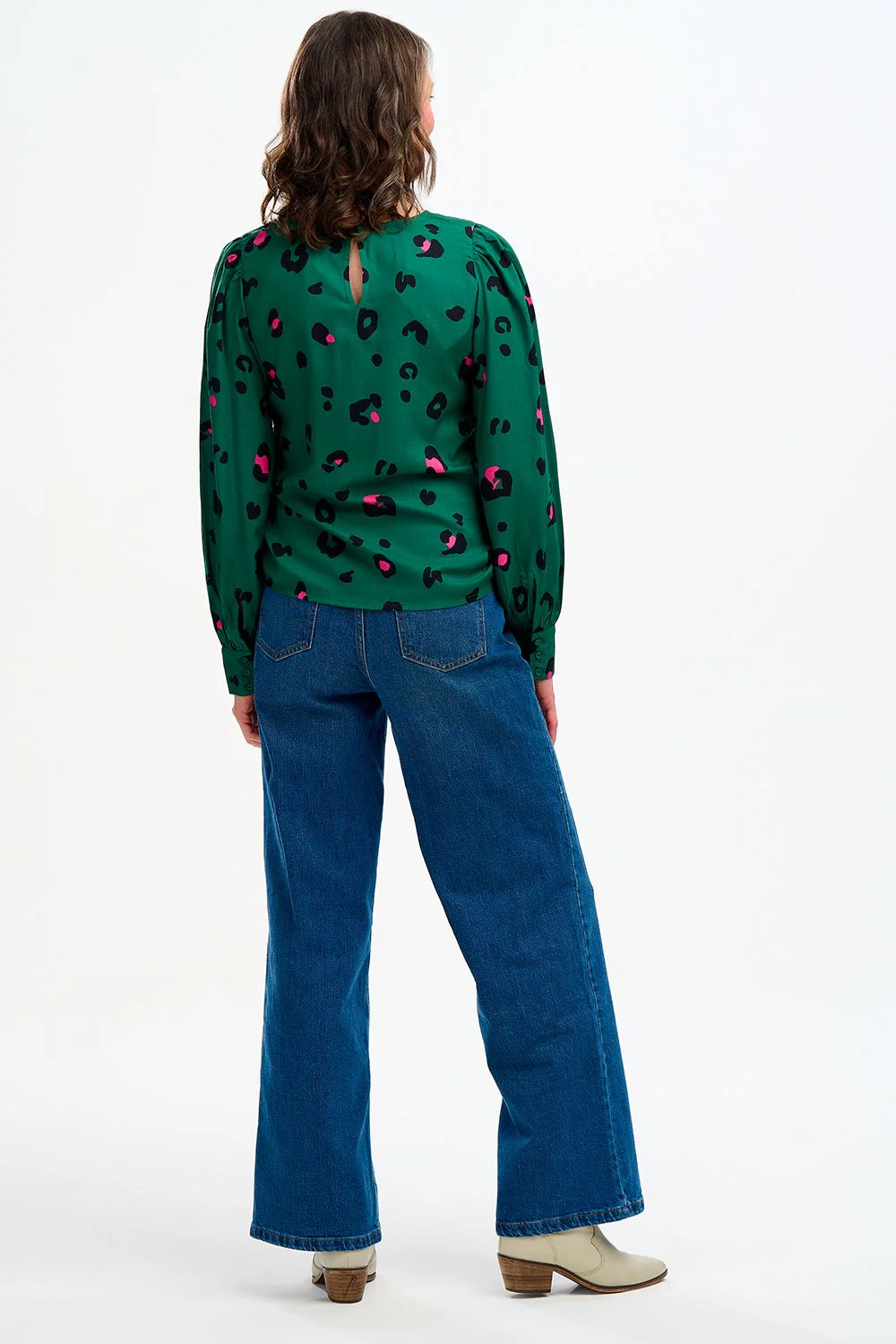 RONNIE PUFF SHOULDER TOP (GREEN) - Image 4
