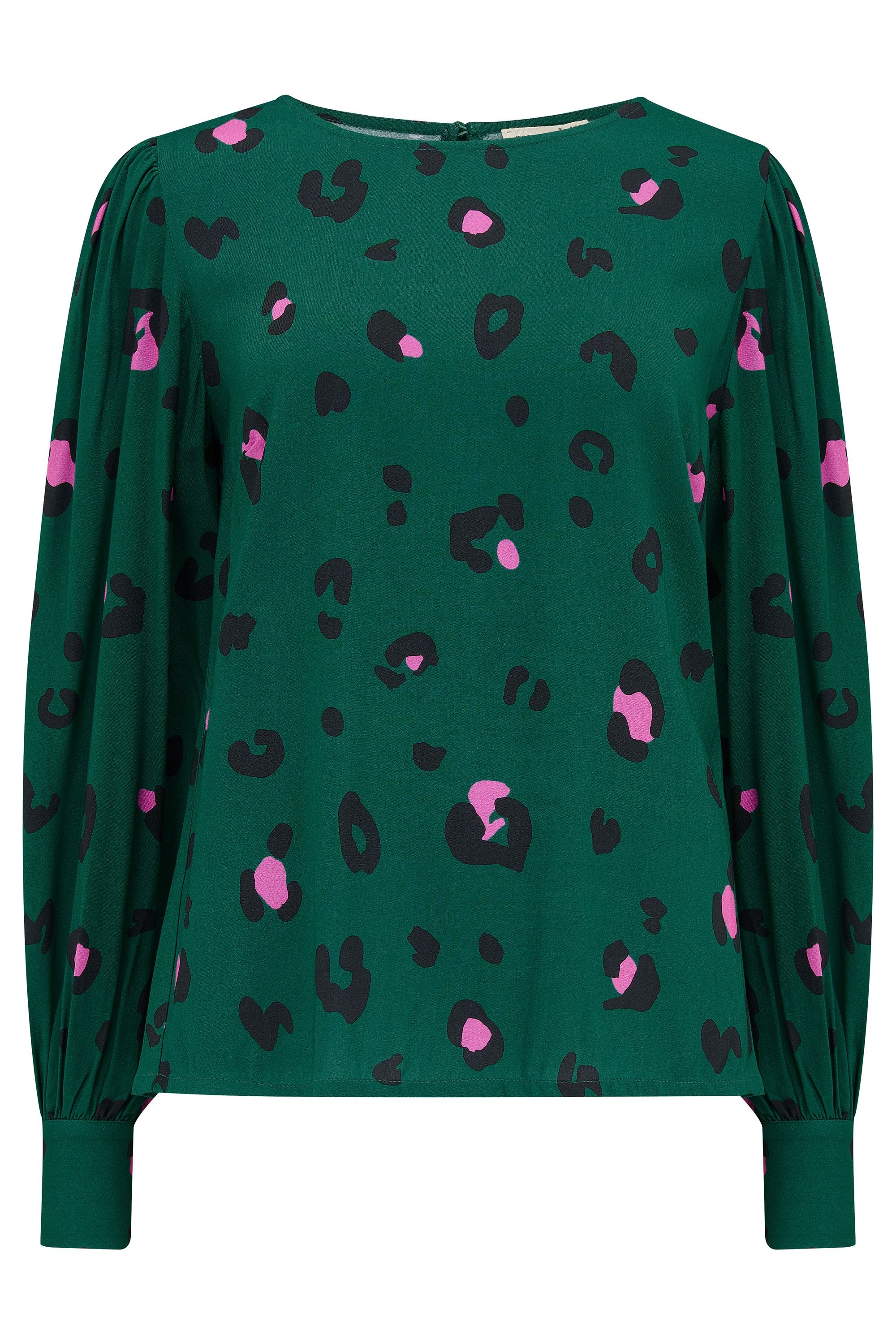 RONNIE PUFF SHOULDER TOP (GREEN) - Image 5