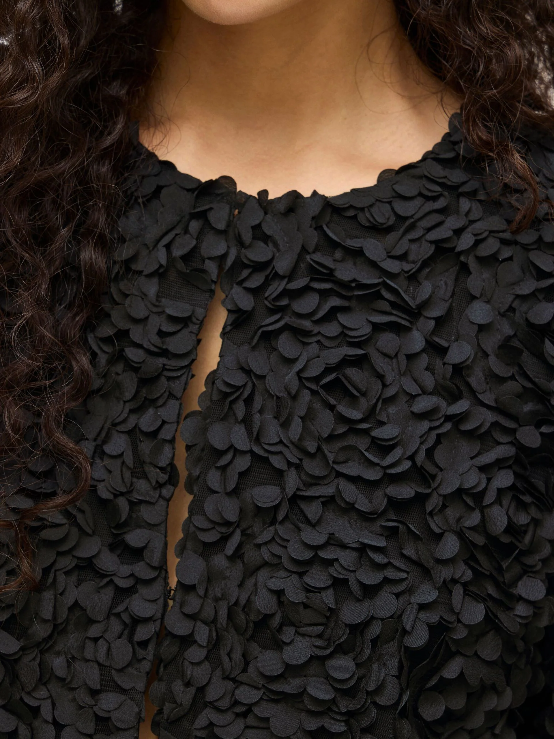 Rosie Textured Cardigan (Black Beauty) - Image 3