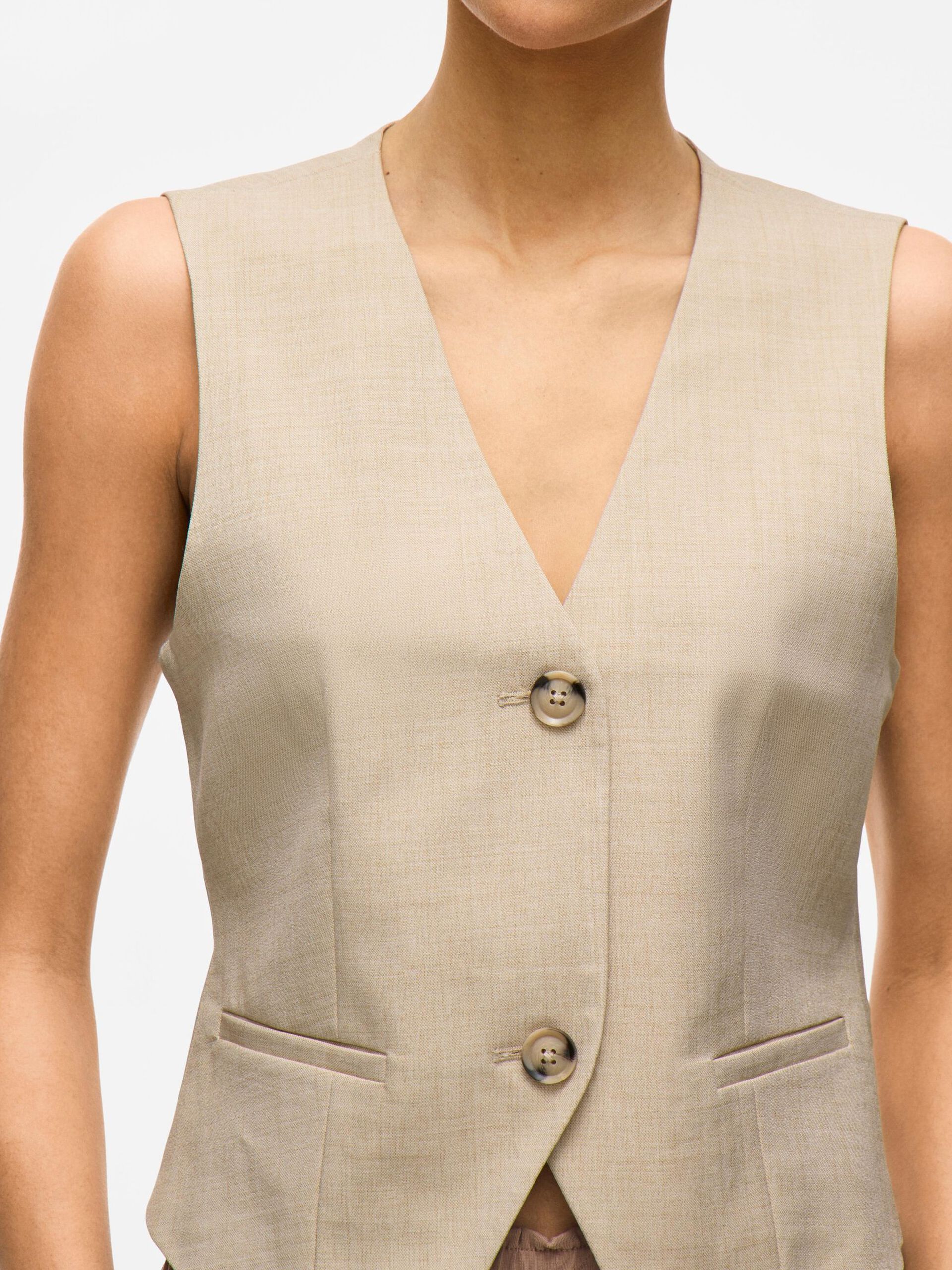 Rossa Waistcoat (Super Light/Natural Melange) - Image 5