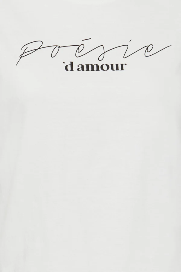 Runela Slogan T-Shirt (Cloud Dancer) - Image 4
