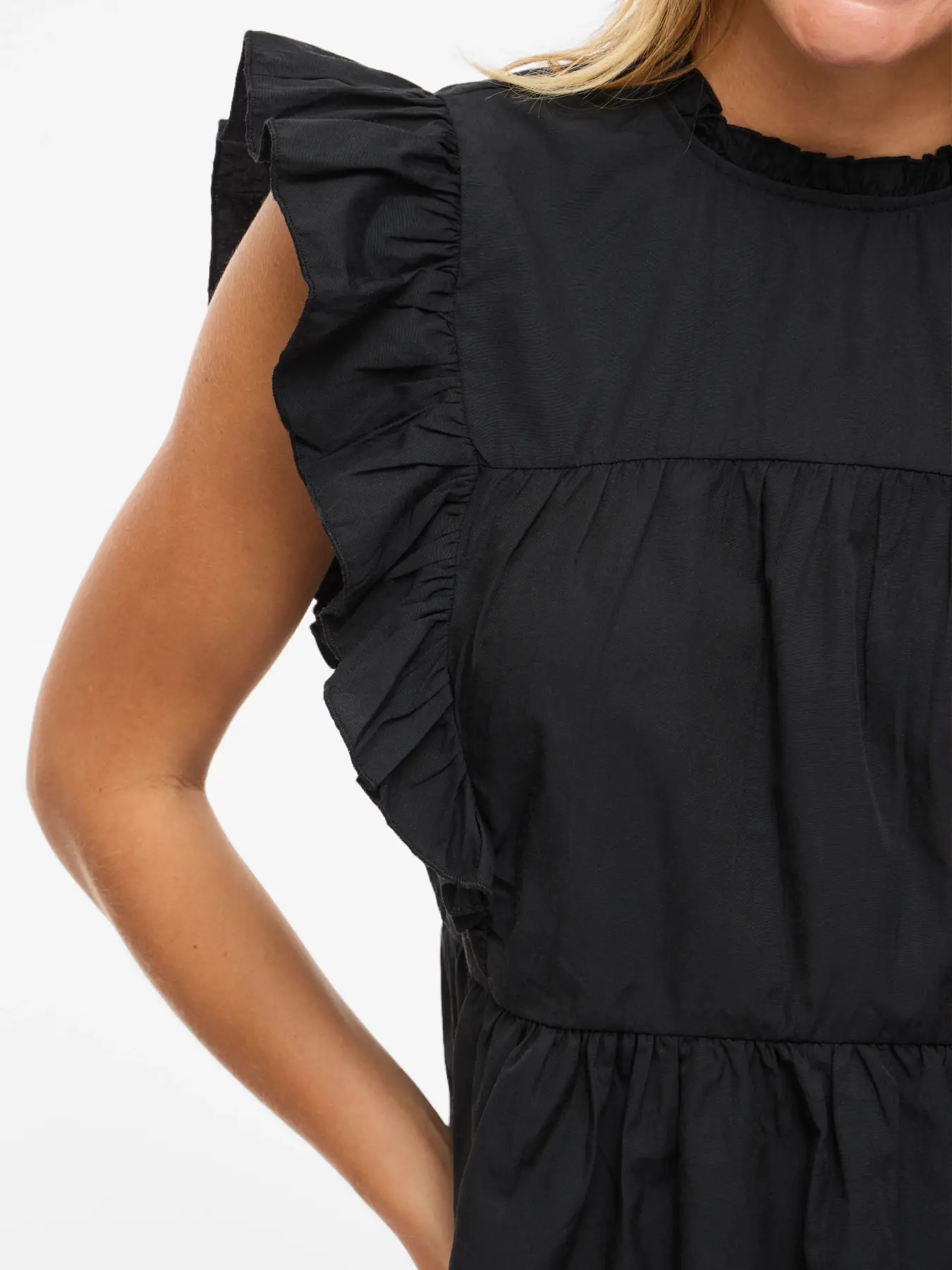 Rylie Frill Top (Black - Image 6