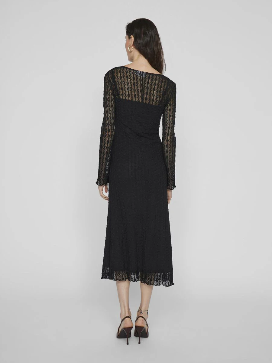 Sabrina Midi Dress (Black) - Image 3