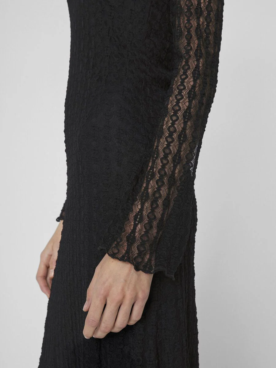 Sabrina Midi Dress (Black) - Image 6