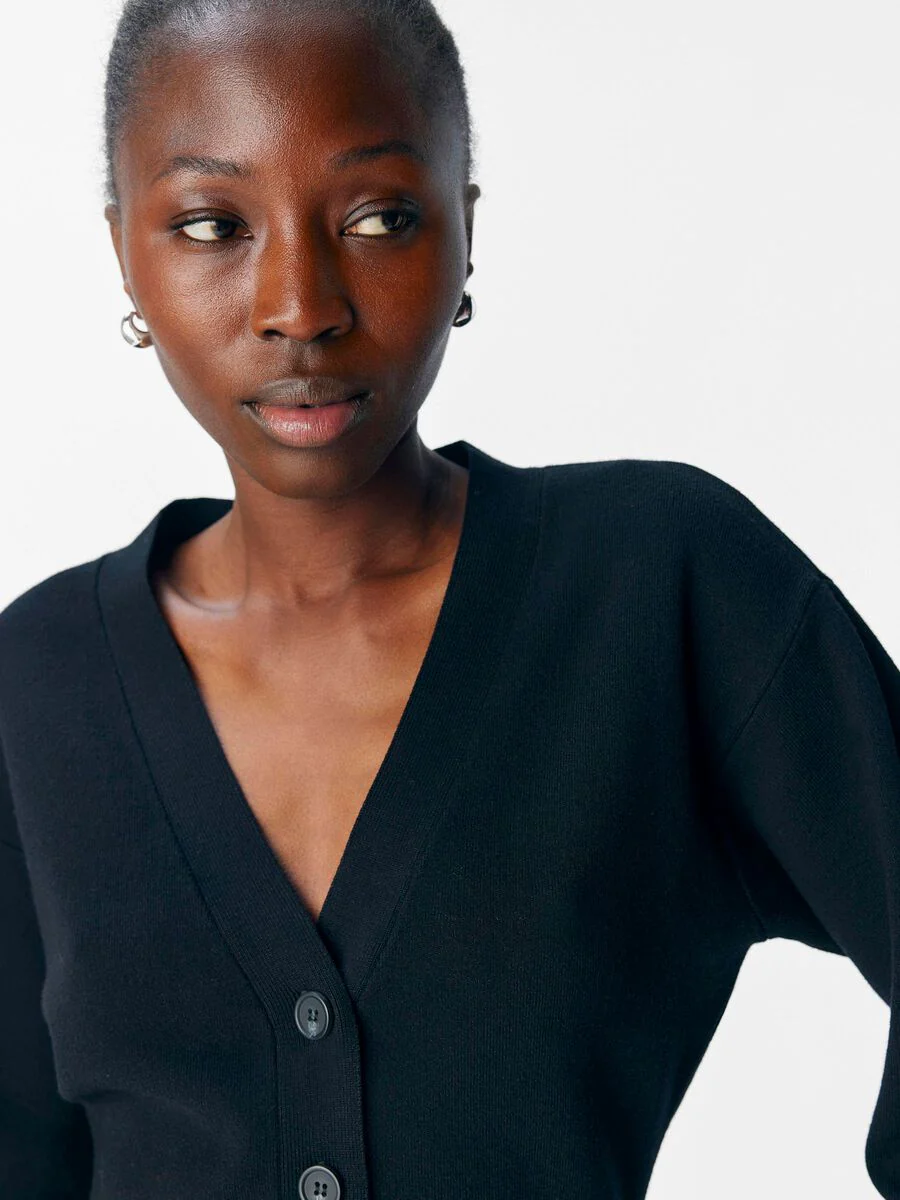 Sadie Knit Cardigan (Black) - Image 2