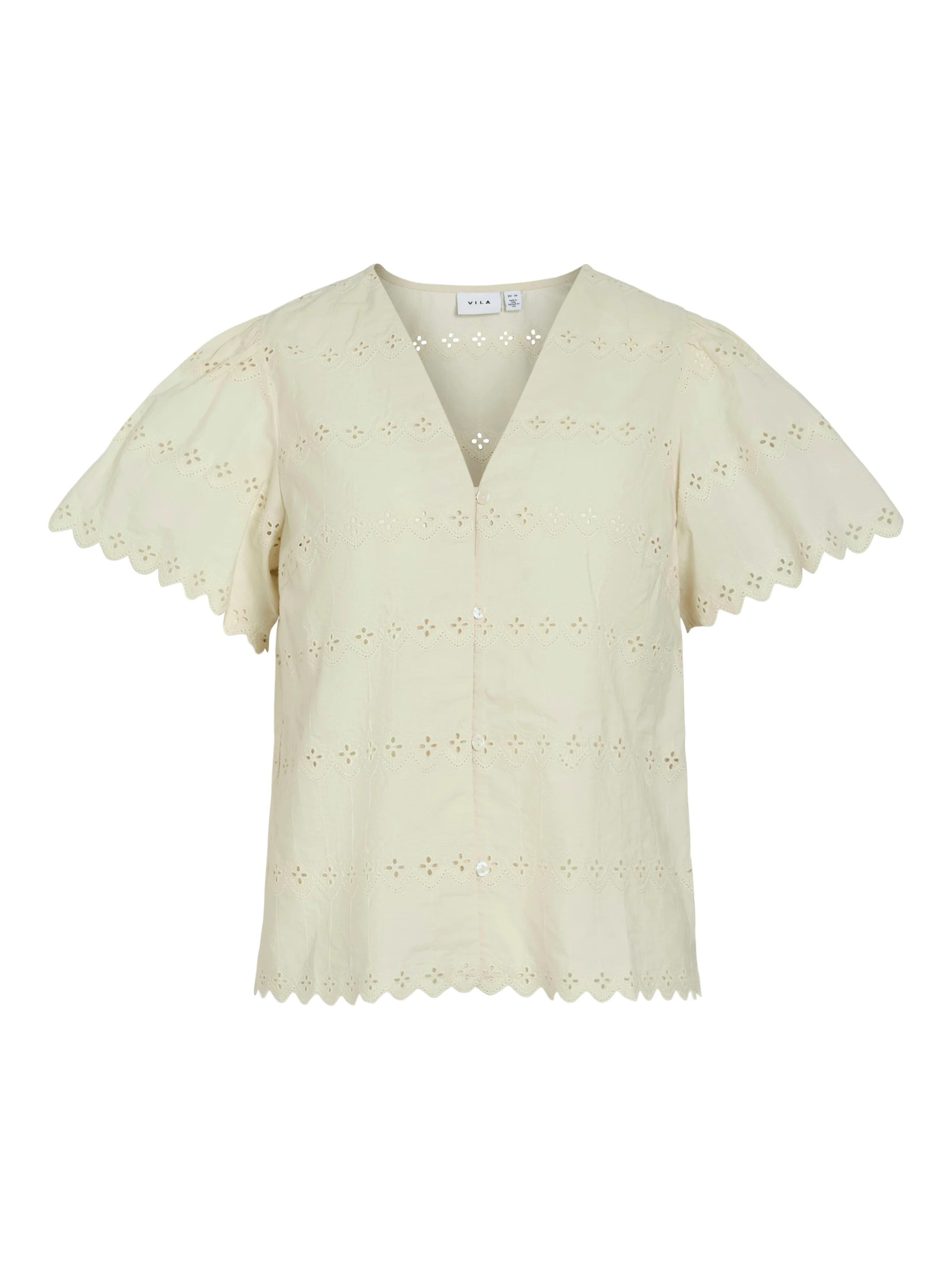 Sadie V-Neck Top (Birch)