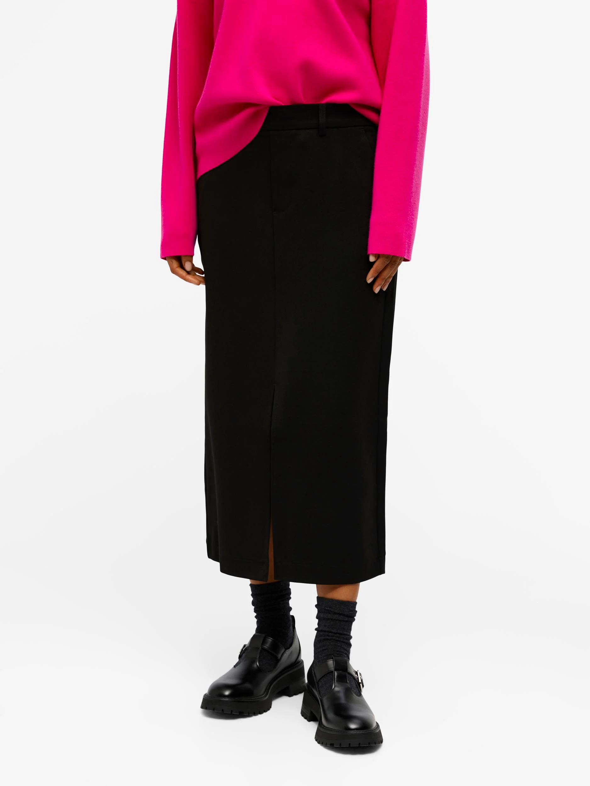 SALLY MIDI SKIRT (BLACK) - Image 2