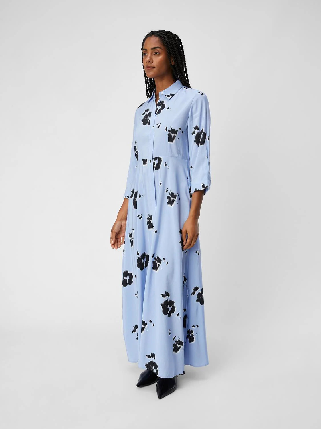 Sally Shirt Dress (Blue/Black) - Image 3