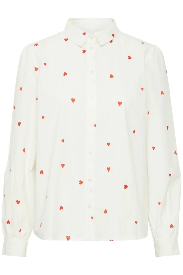 Sanaz Shirt (Cloud Dancer/Orange Heart) - Image 7