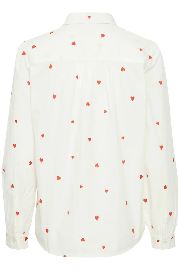 Sanaz Shirt (Cloud Dancer/Orange Heart) - Image 8
