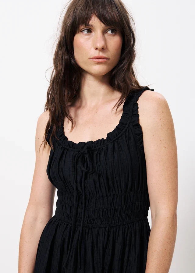 Sanne Sleeveless Midi Dress (Black) - Image 2