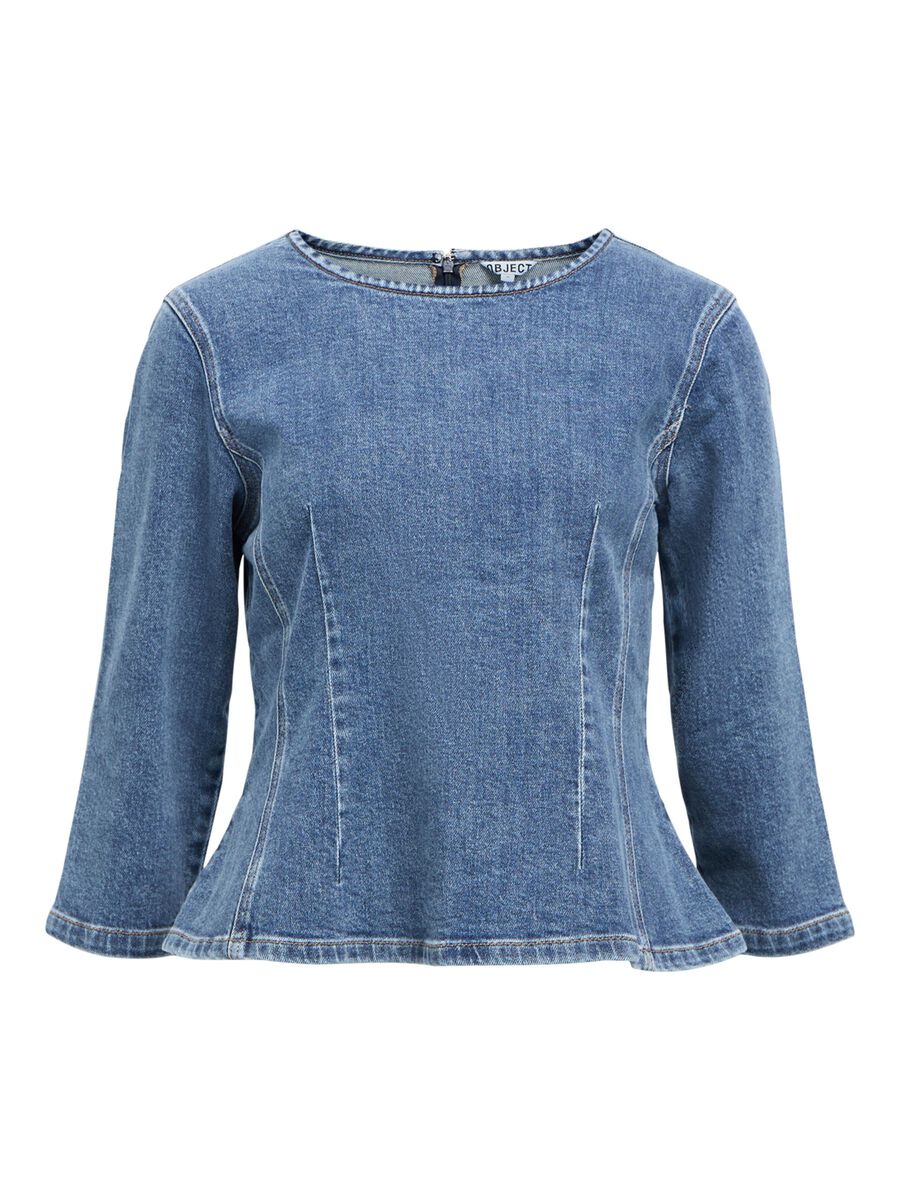 Sara Denim Top (Medium Blue) - Image 5