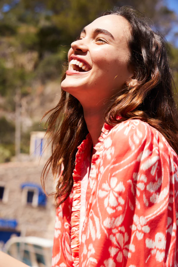 Sareena Dress (Hot Coral) - Image 5