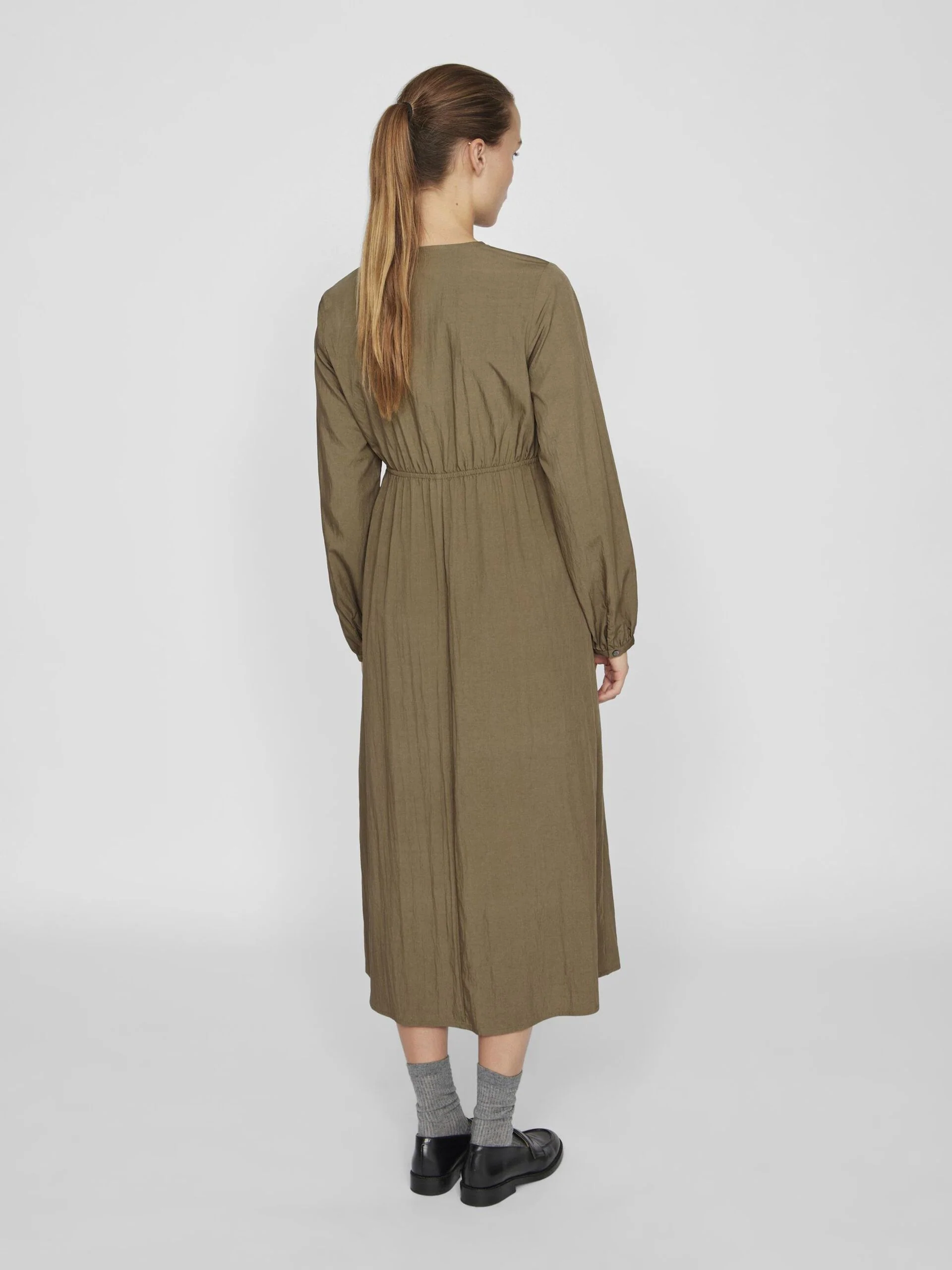 Selina Cargo Midi Dress (Ivy Green) - Image 5