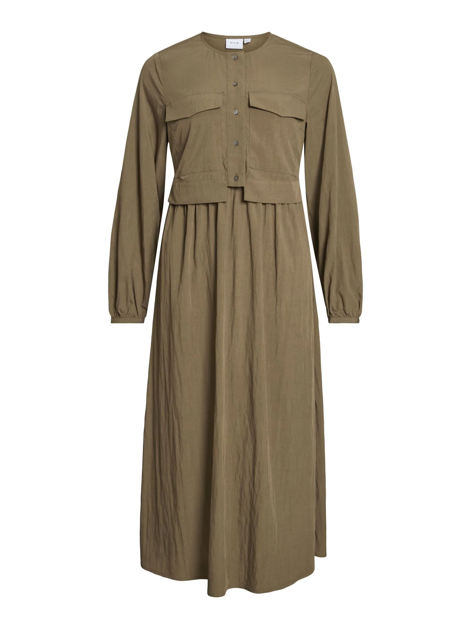 Selina Cargo Midi Dress (Ivy Green) - Image 6