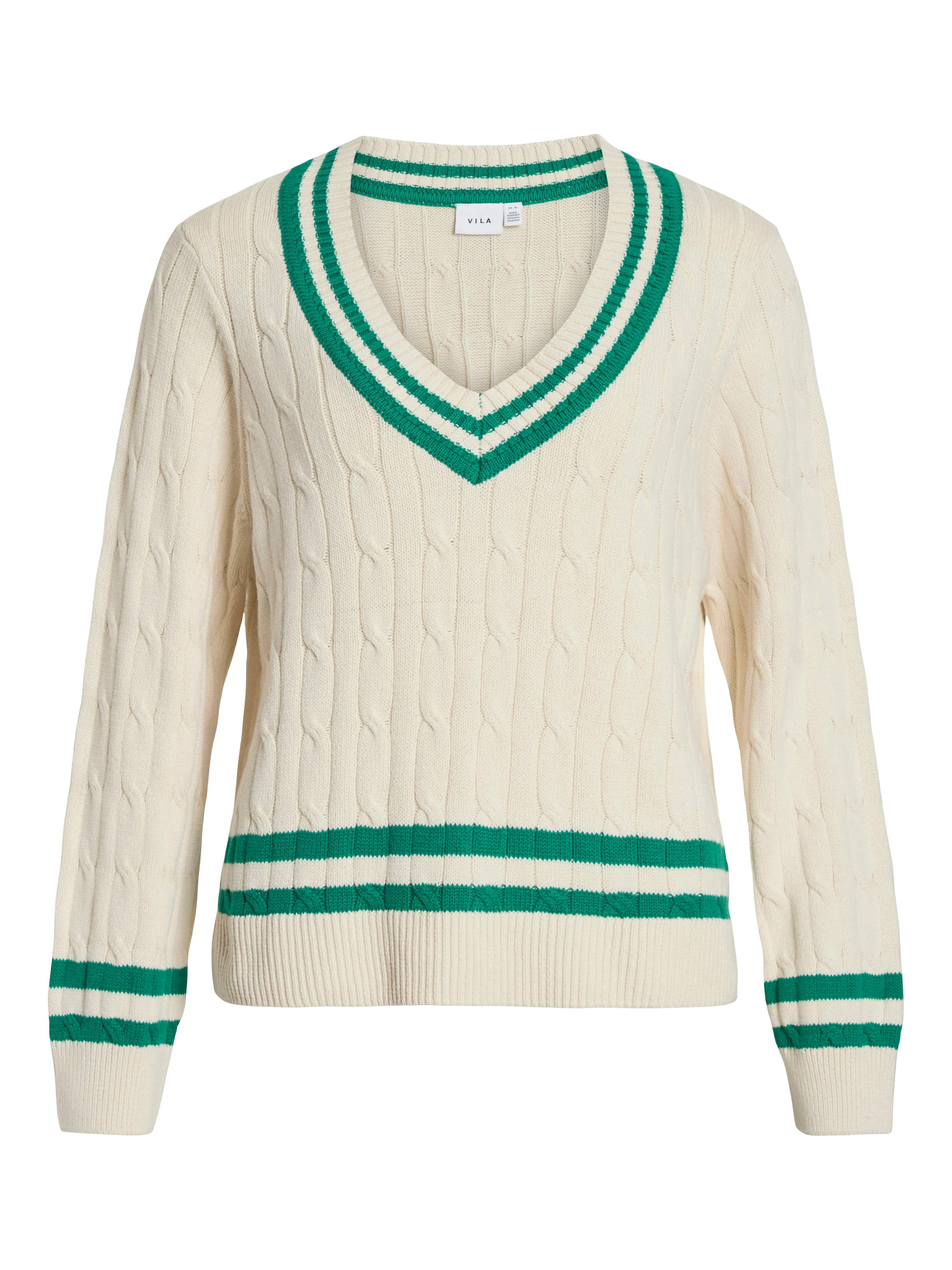 Senna V-Neck Jumper (Birch/Tramarin) - Image 6