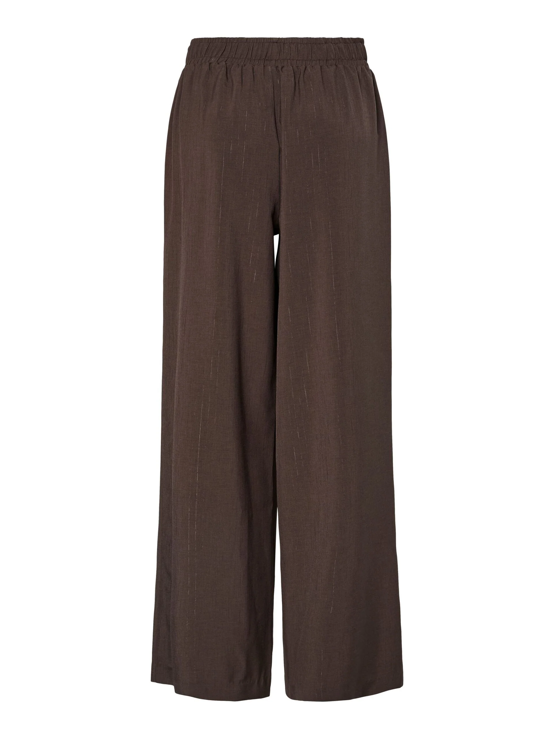 Shimma Wide Leg Trousers (Chocolate Brown/Metallic) - Image 6