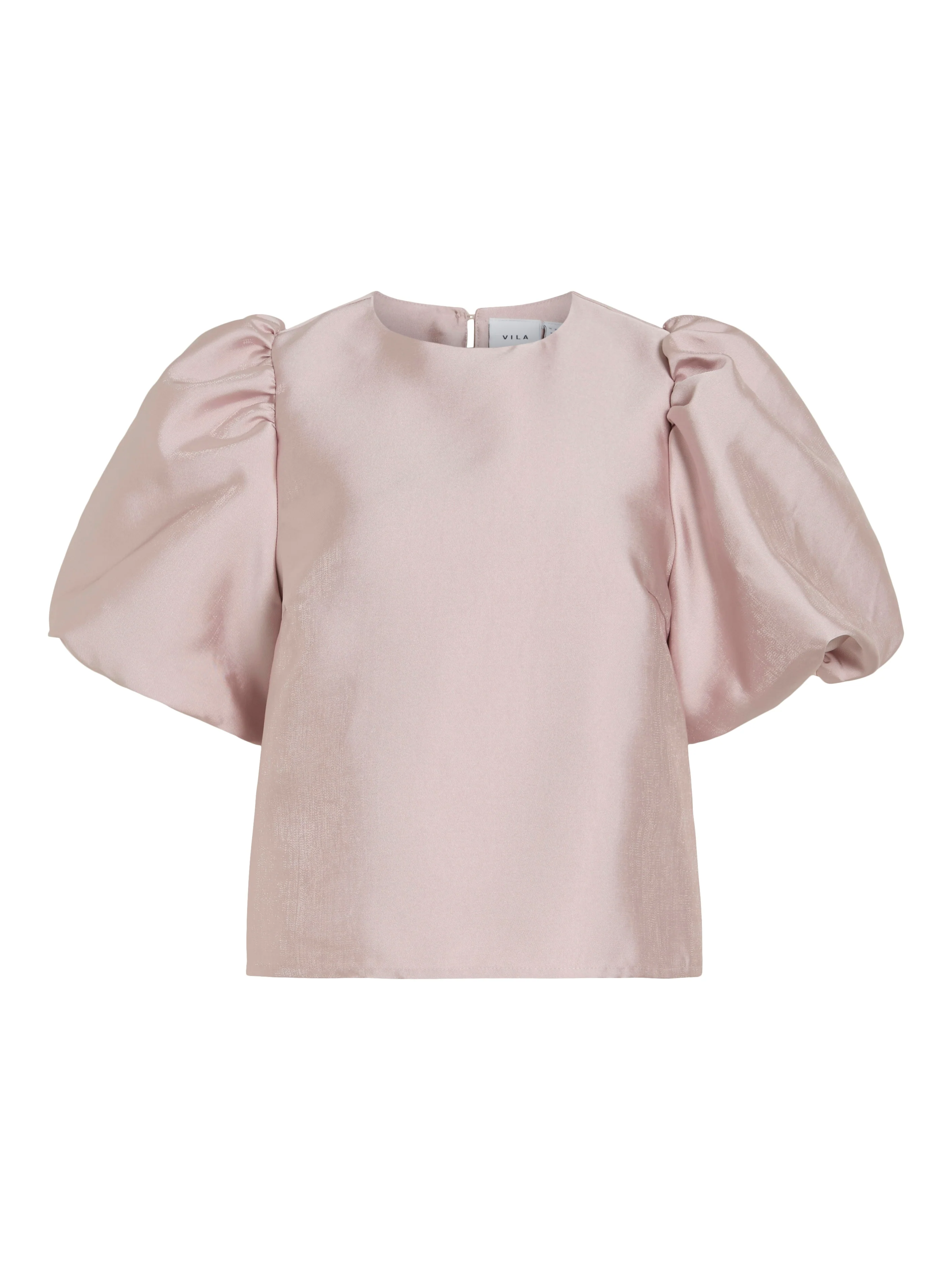 Shirley Puffed Sleeve Top (Misty Rose) - Image 2
