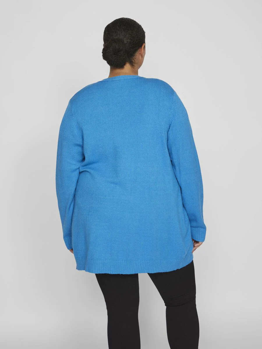 VIRIL OPEN KNIT CARDIGAN (CLOISONNE BLUE) - Image 4