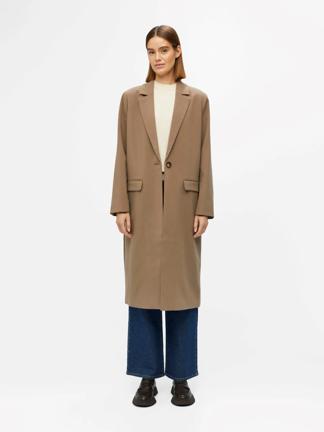 Sigrid Blazer Coat (Fossil) - Image 3