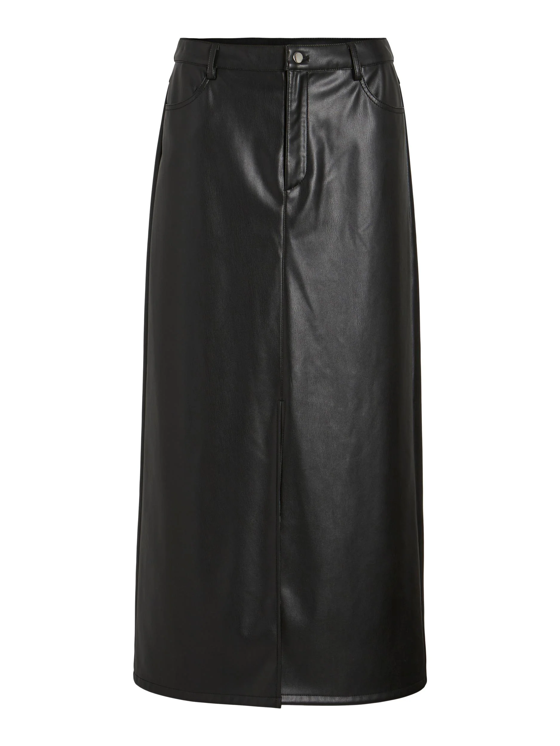 SINA H/W MIDI SKIRT (BLACK) - Image 6