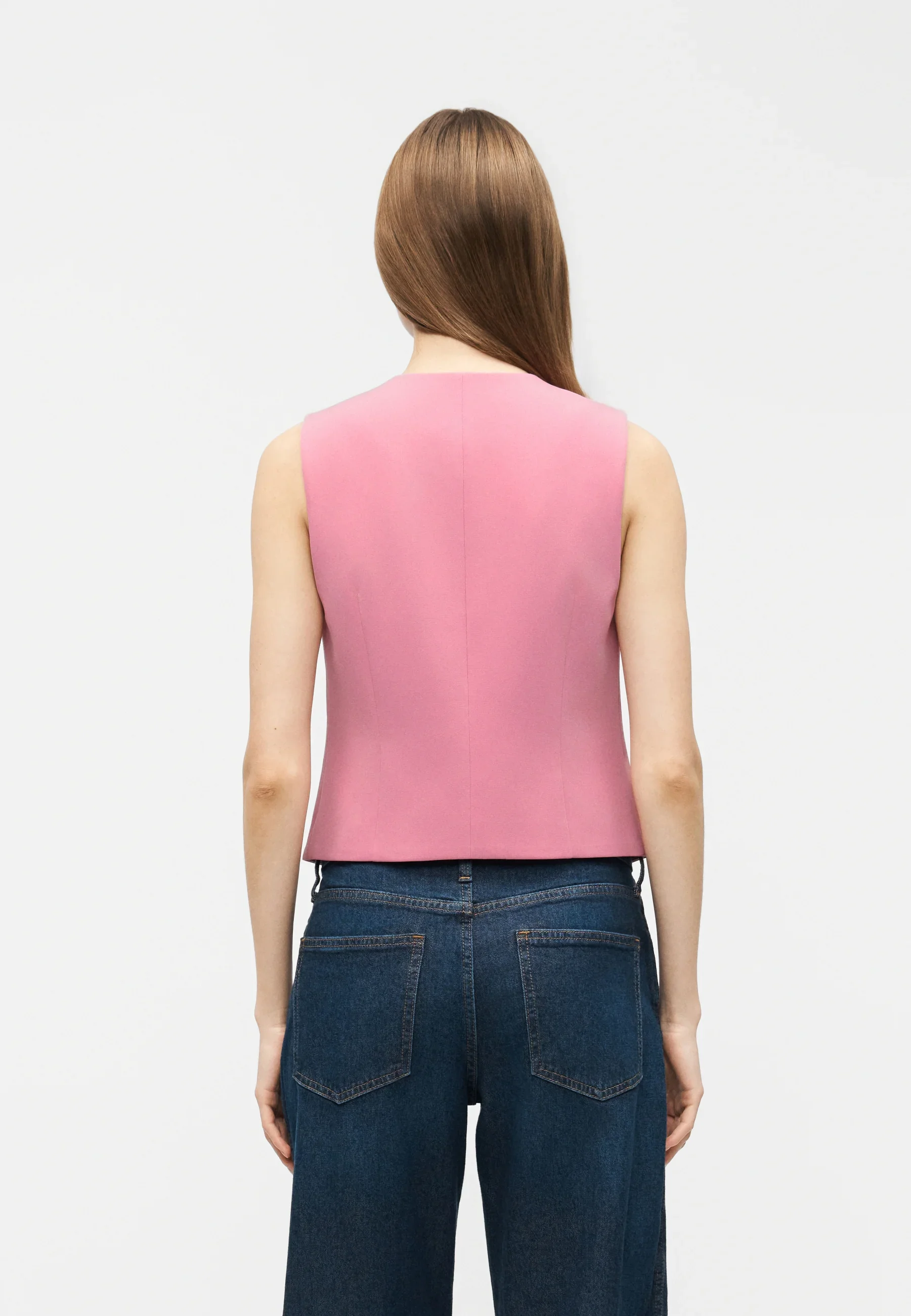 Sive Tailored Waistcoat (Sea Pink) - Image 5