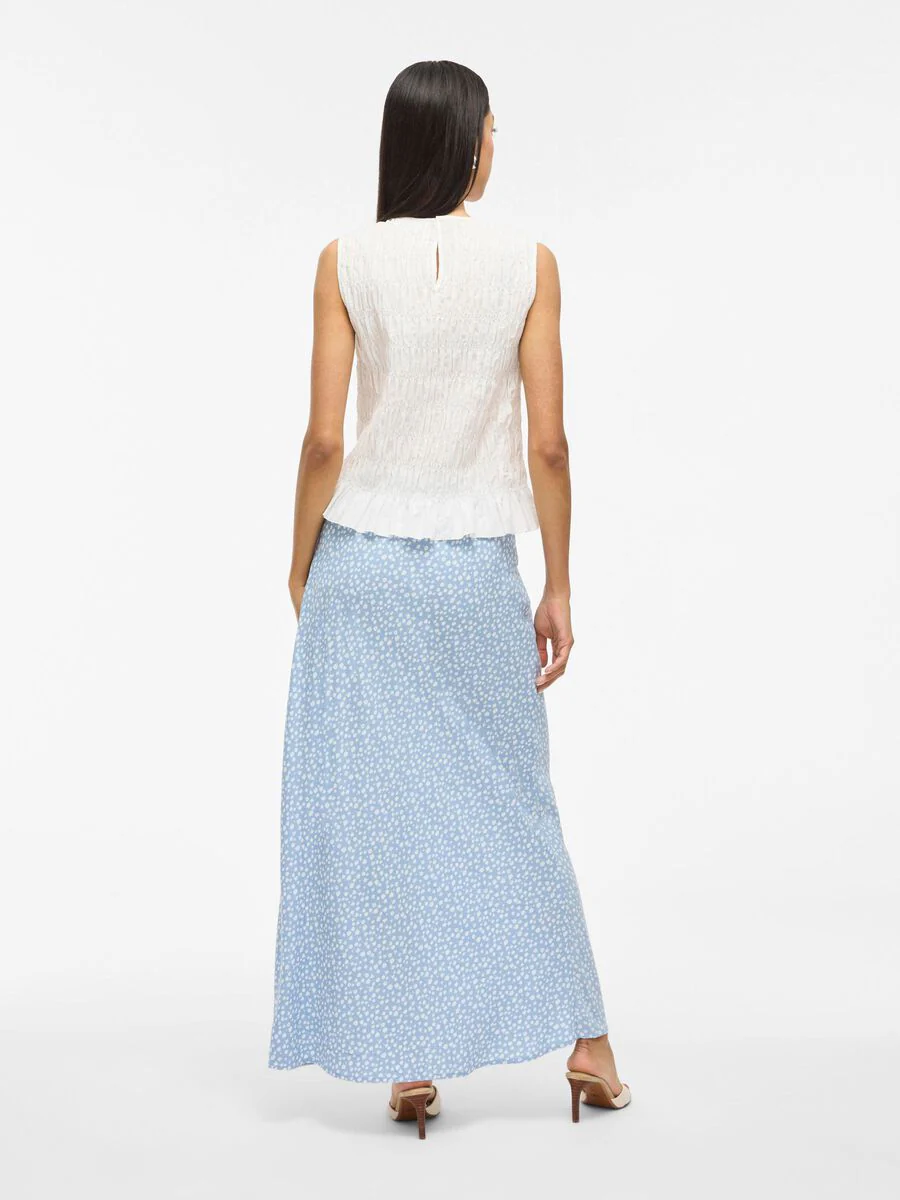 Sky Maxi Skirt (Kentucky Blue/White Flower) - Image 2