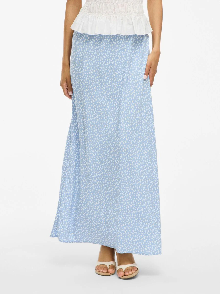 Sky Maxi Skirt (Kentucky Blue/White Flower) - Image 3