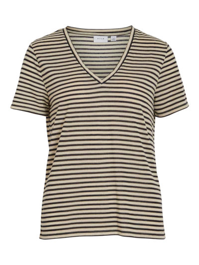 Sky V-Neck T-Shirt (Black Beauty/Gold) - Image 2