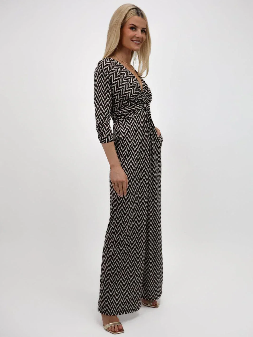 Sofia Jumpsuit (Black Print) - Image 3