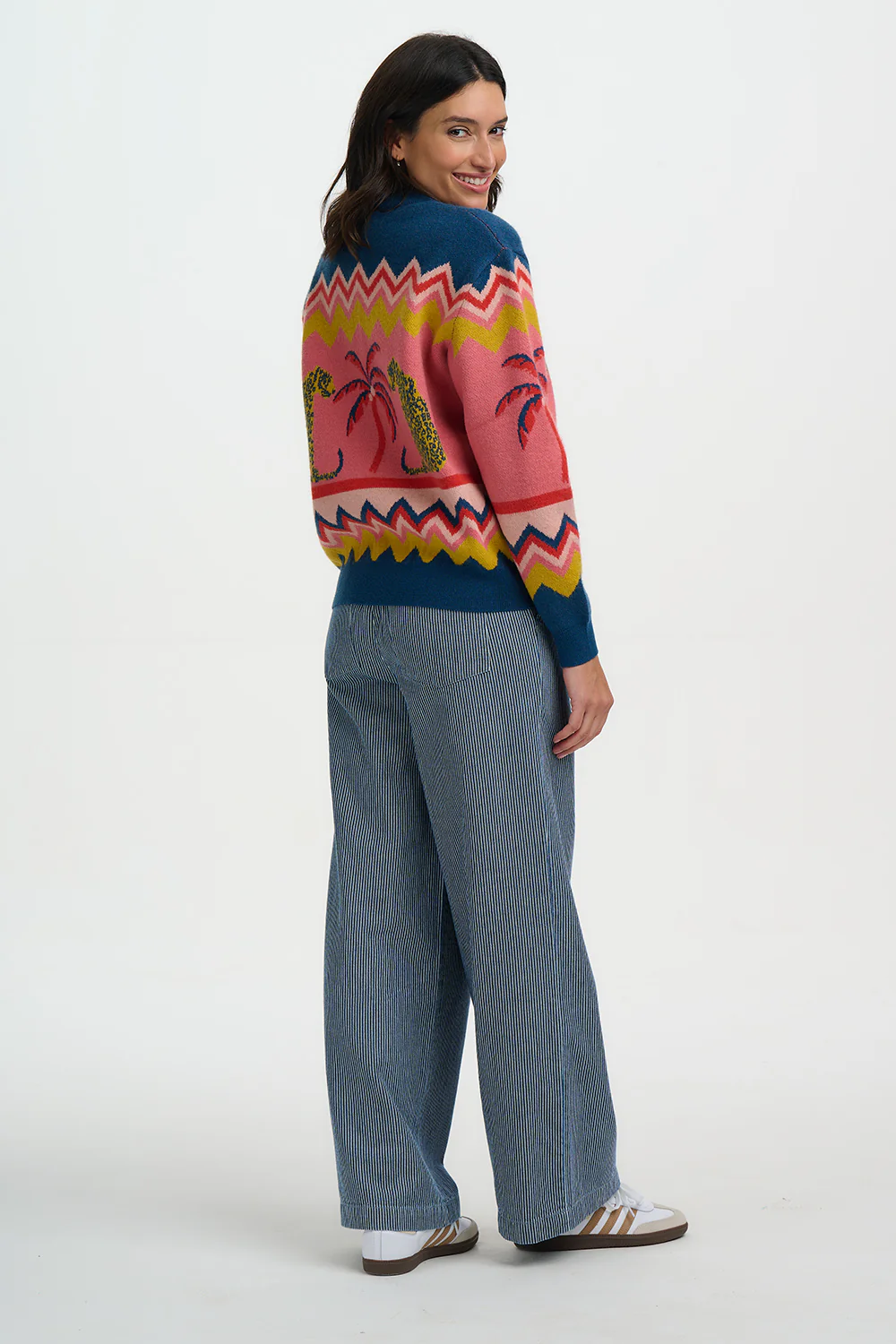 Solana Knitted Bomber (Multi/Leopard) - Image 4