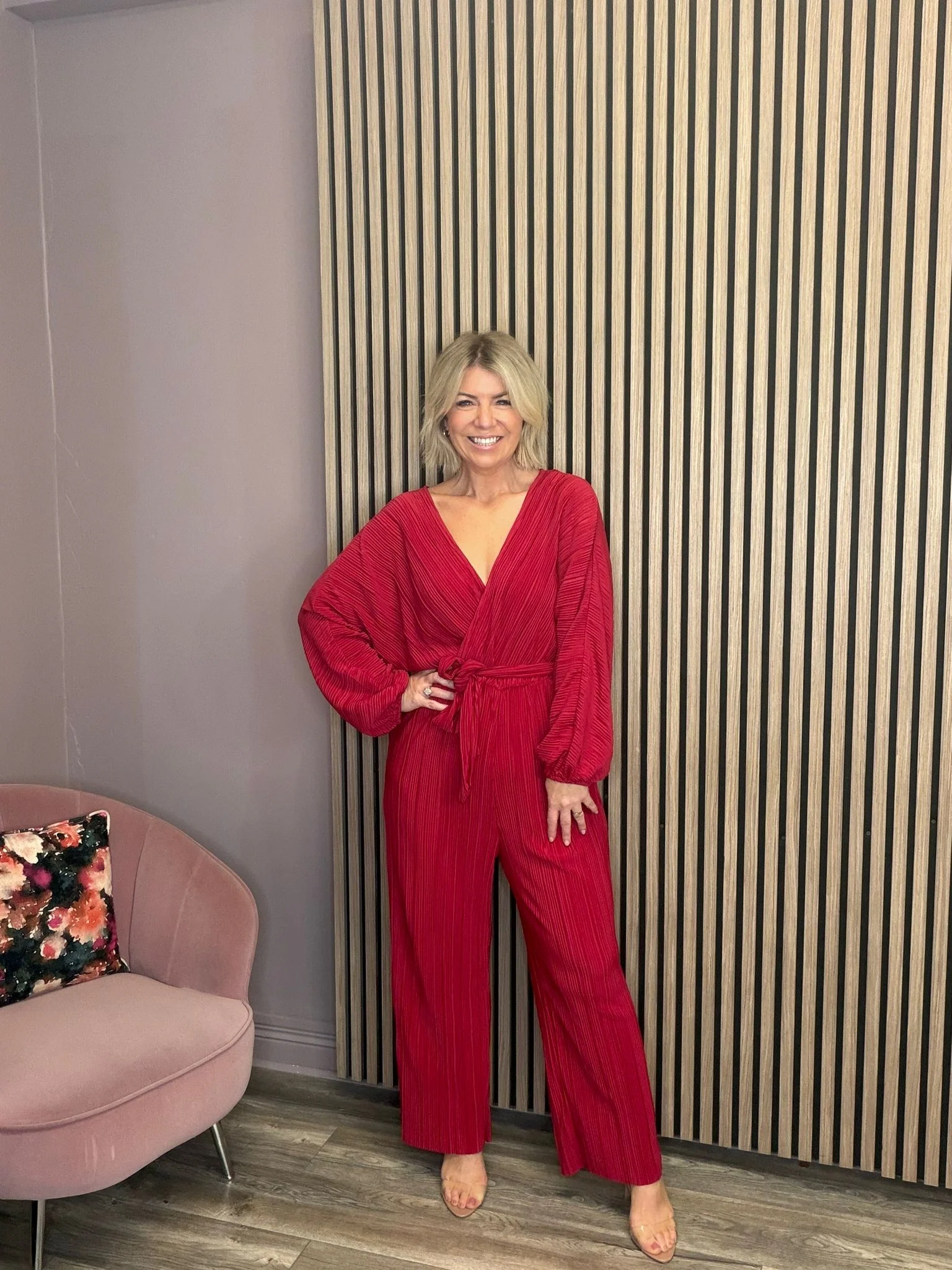 Solinda Jumpsuit (Persian Red) - Image 2