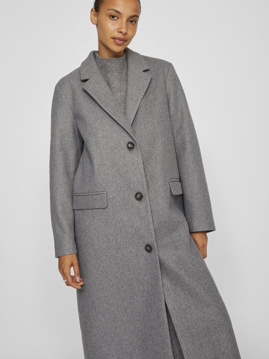 Solo Long Coat (Medium Grey/Melange) - Image 4