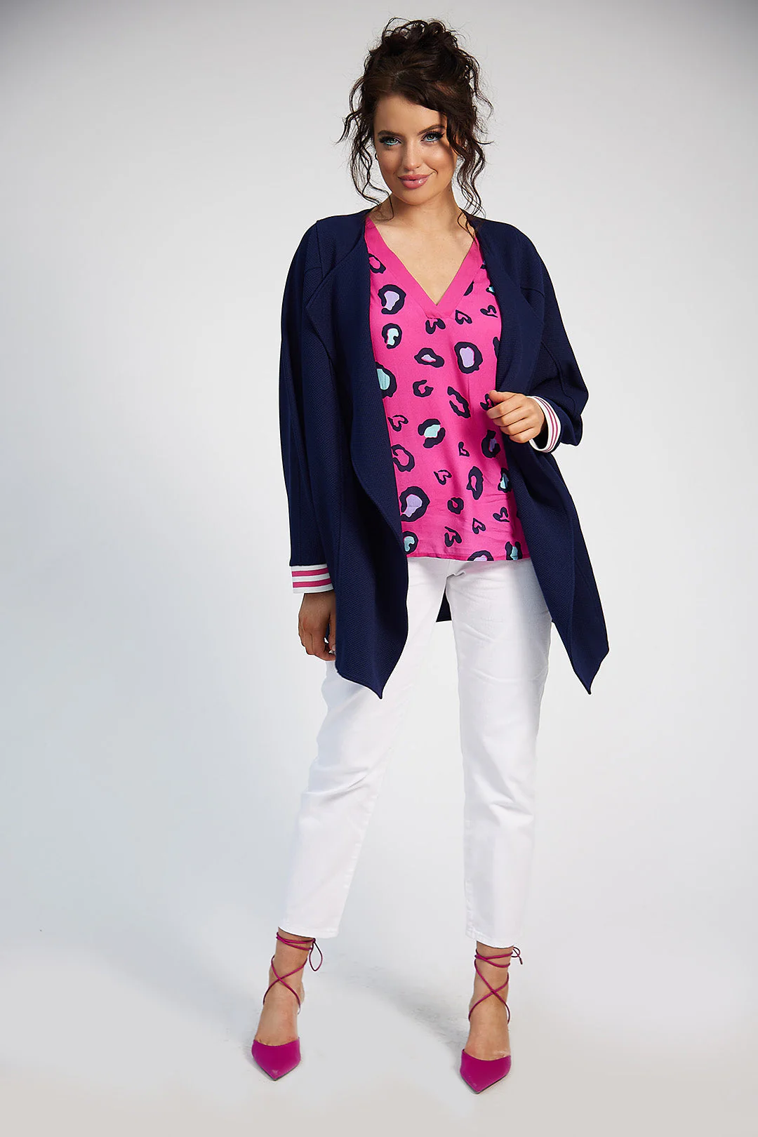 Sonia Batwing Jacket (Navy) - Image 2