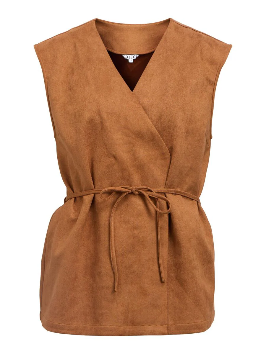 Sonia Faux Suede Waistcoat (Rawhide) - Image 5