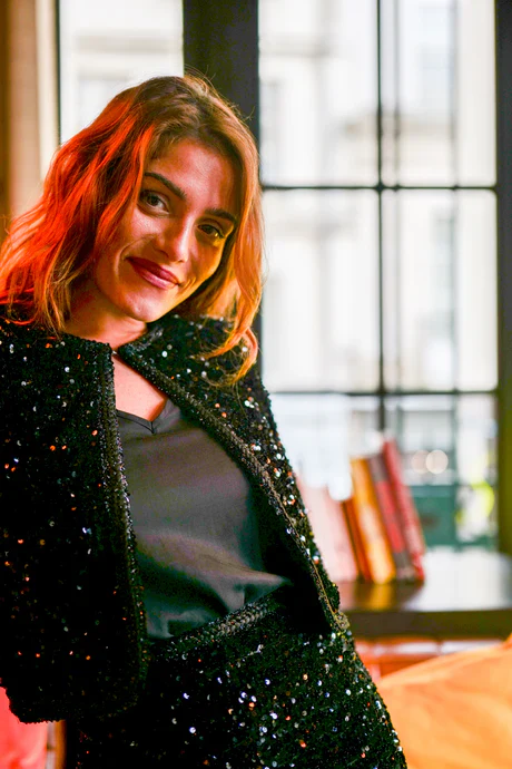 Starset Sequin Short Jacket (Black) - Image 2