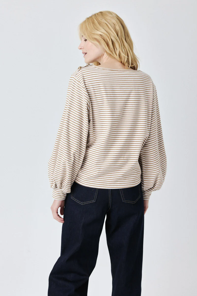 Stella Long Sleeve Top (Brown) - Image 4