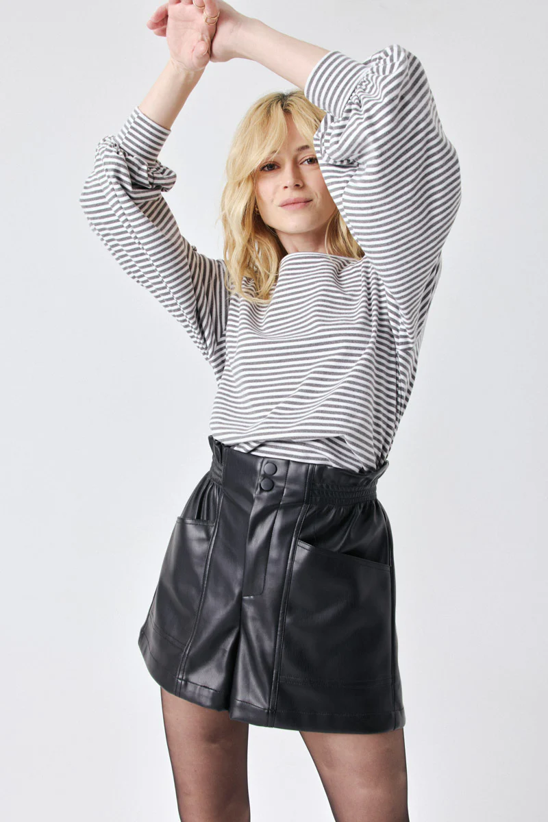 Stella Long Sleeve Top (Grey) - Image 2