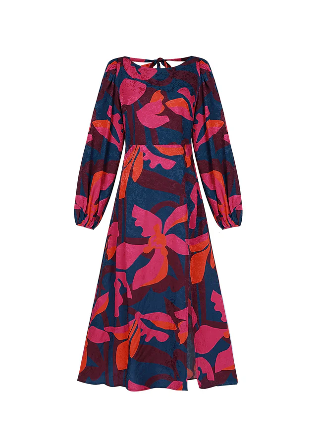 Stendhal Midi Dress (Geo Flowers) - Image 5