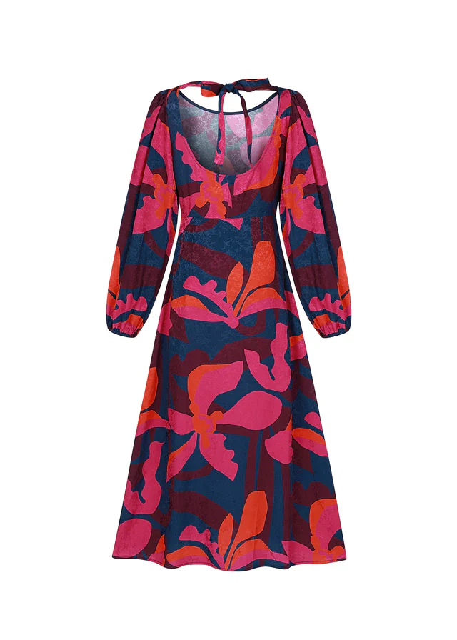 Stendhal Midi Dress (Geo Flowers) - Image 6