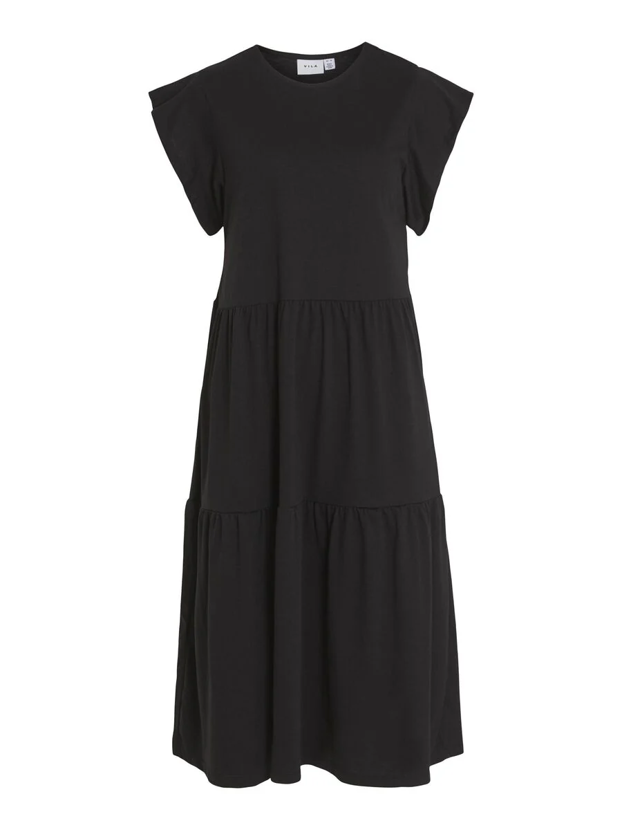 Summer Midi Dress (Black) - Image 6