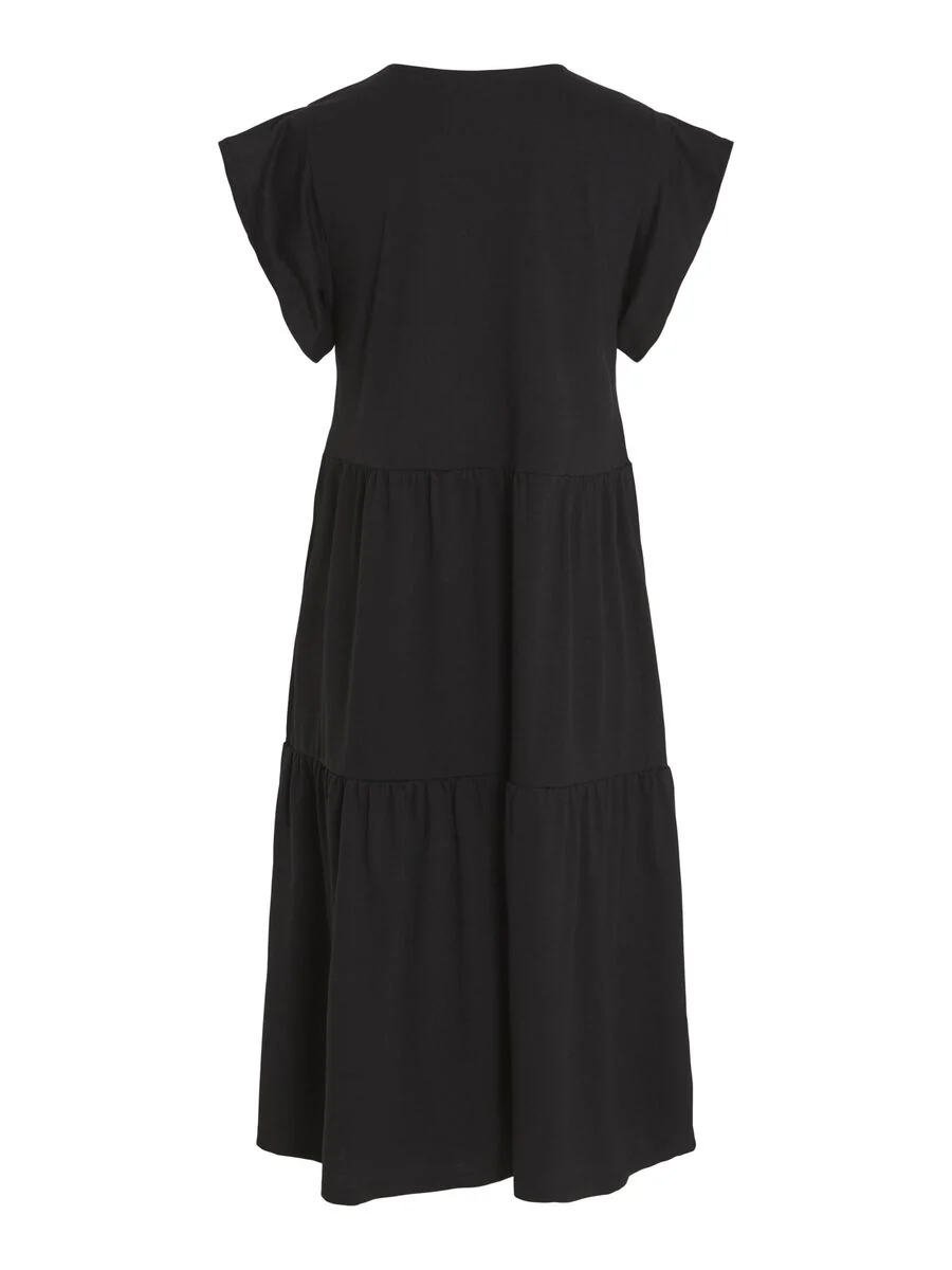 Summer Midi Dress (Black) - Image 7