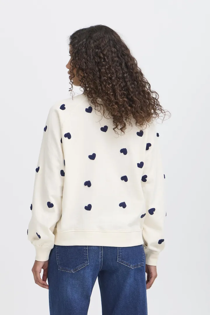 Sura Sweatshirt (Cream/Patriot Blue) - Image 5
