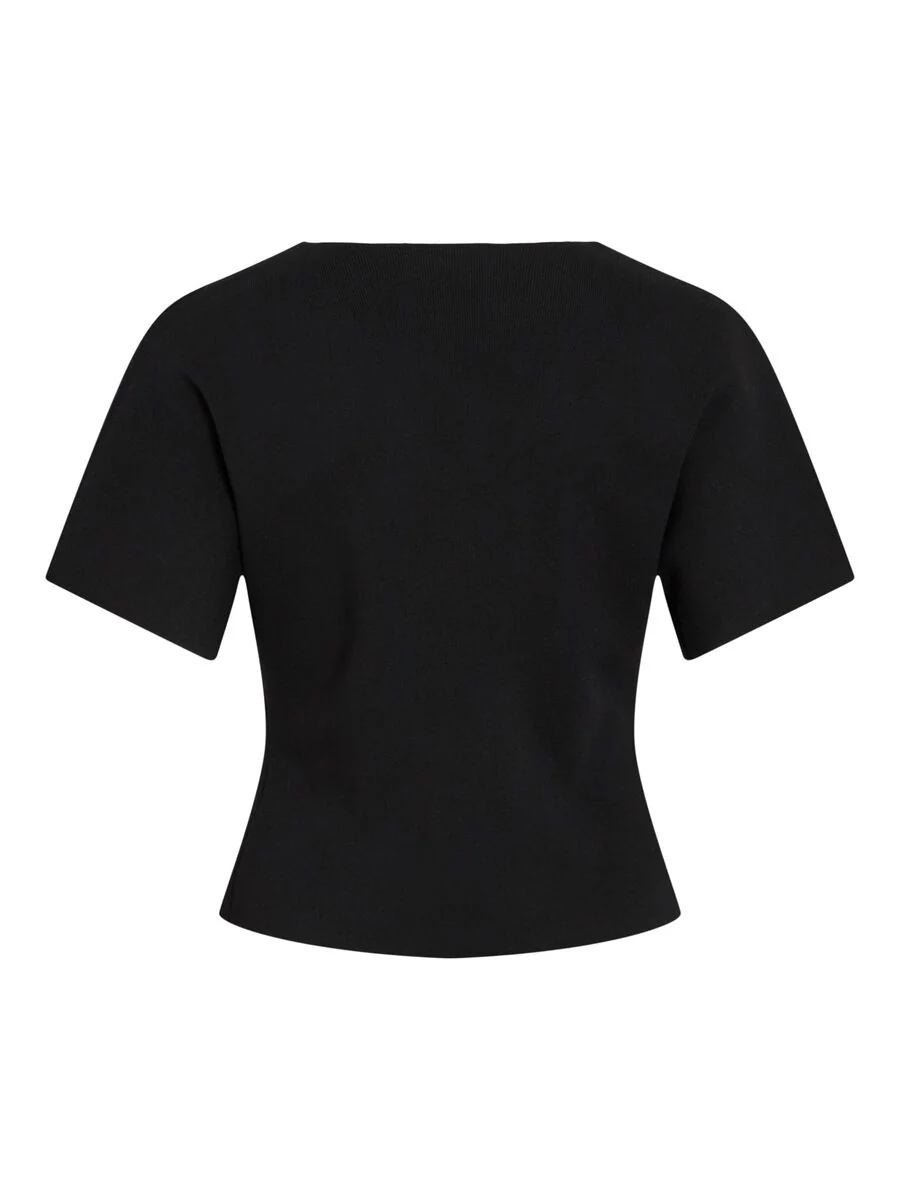 Sway Short Sleeve Knitted Cardigan (Black Beauty) - Image 7
