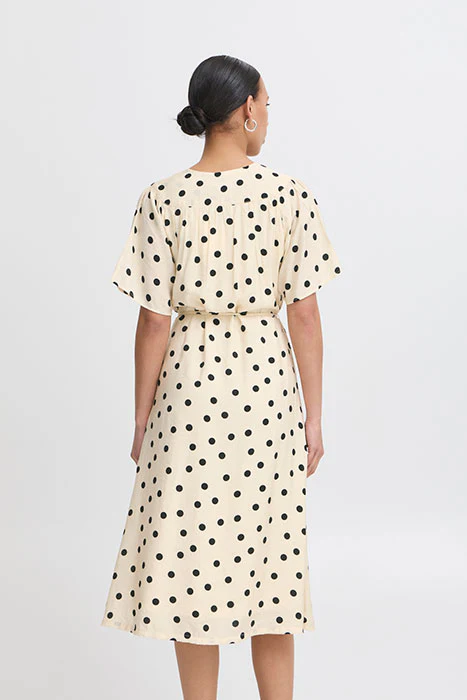 Tabita Short Sleeve Midi Dress (Birch Dot) - Image 6